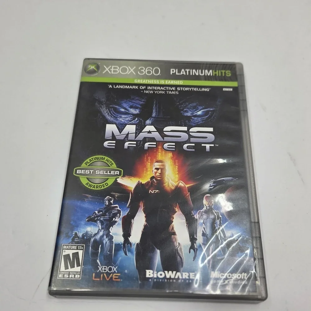 Mass Effect Xbox 360 Platinum Hits CIB Complete with Manual Tested Game BioWare